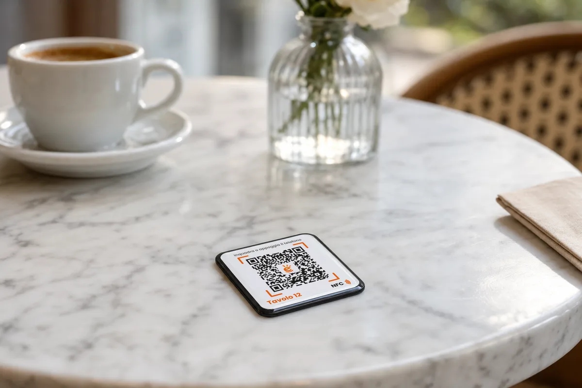Adesivo 3D QR + NFC